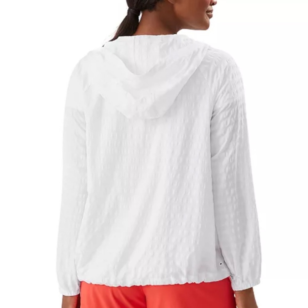 Tommy Bahama Amelia Islandzone Windbreaker white sz Small - Picture 2 of 16
